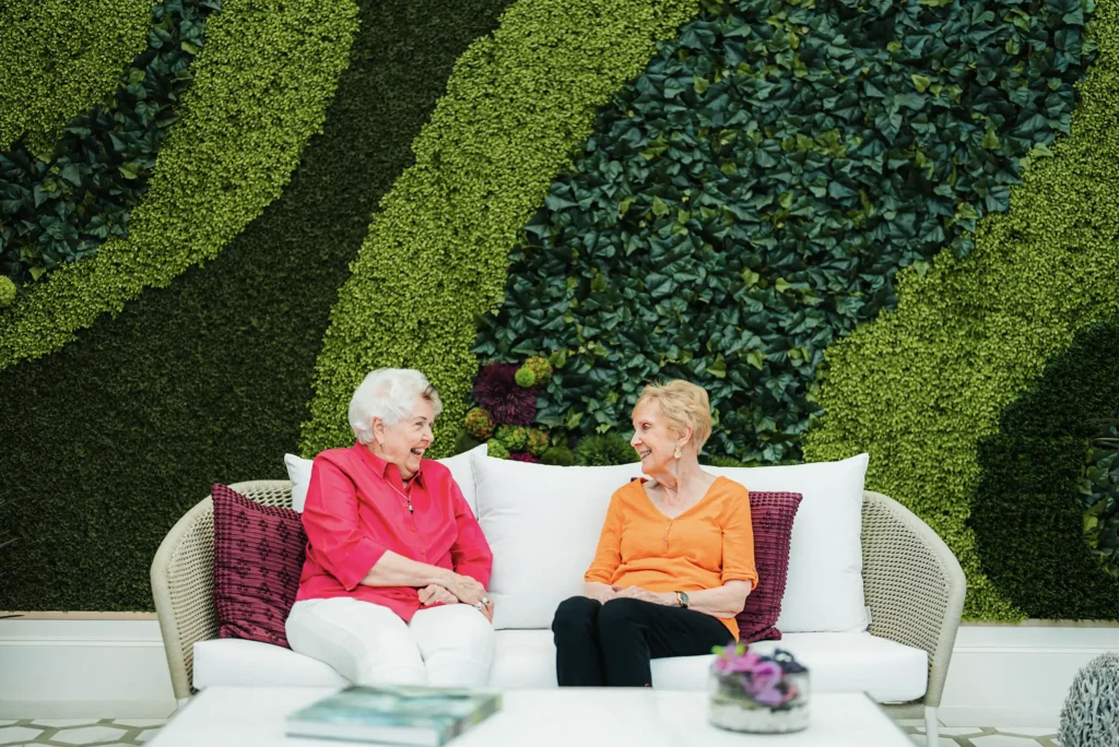 PVN residents enjoying time together in Corrigan Commons