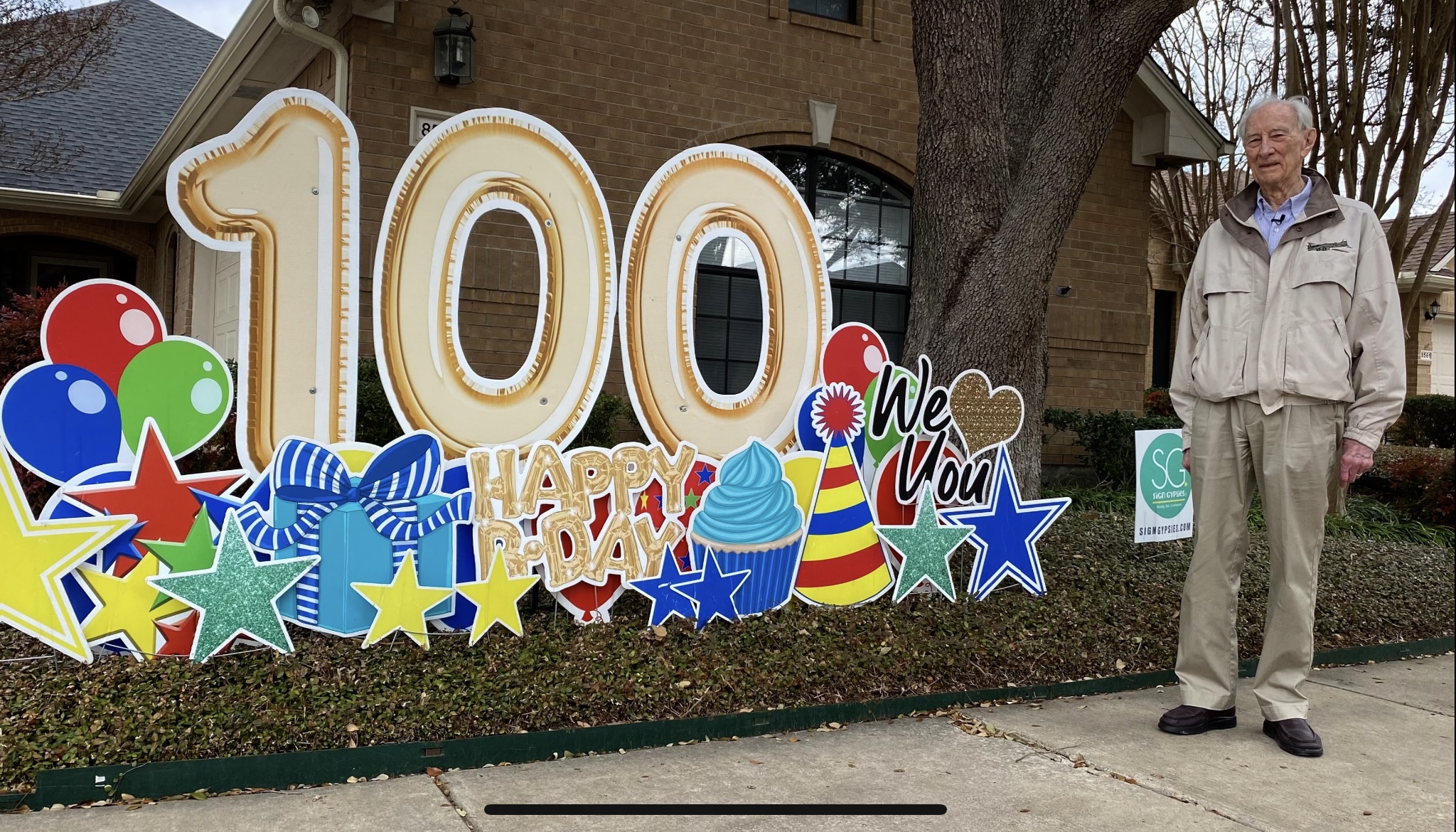 PVN Resident and WWII Veteran, Lucky Luckadoo, Makes One Wish on His 100th Birthday