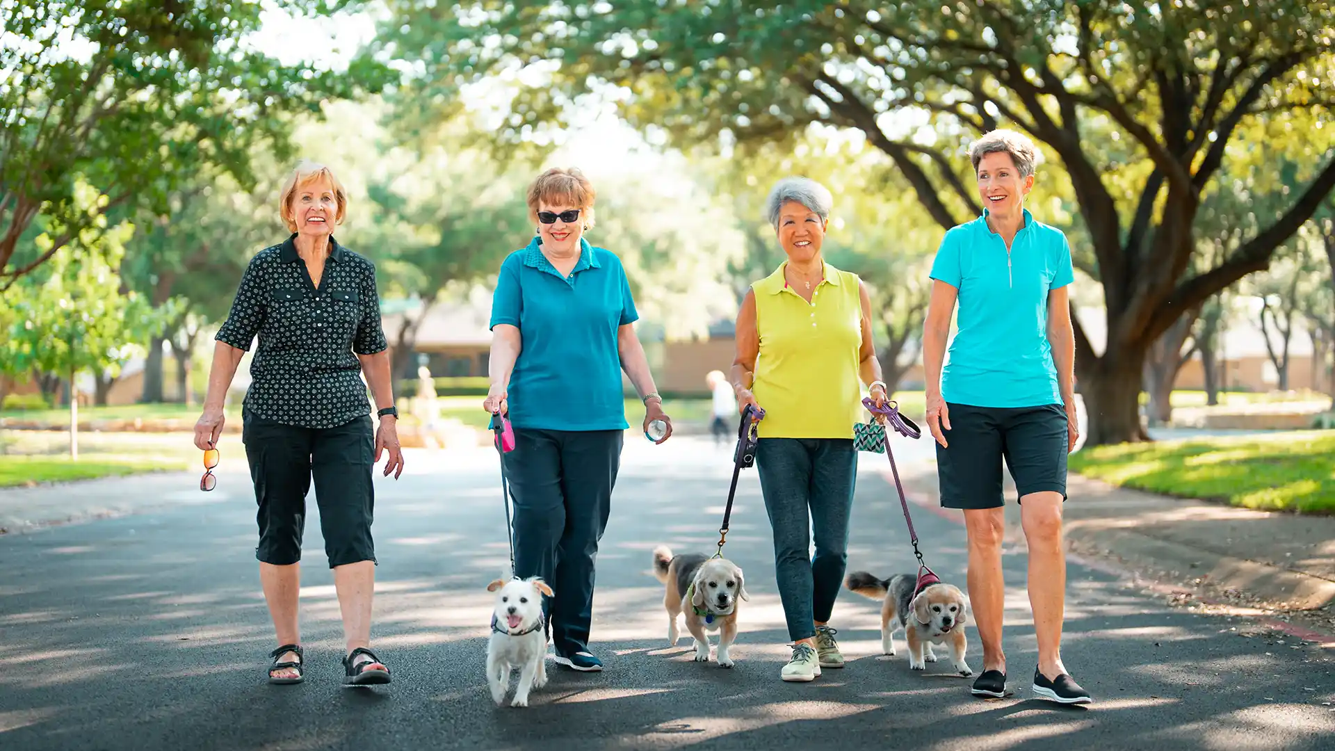 PVN residents walking around the neighborhood