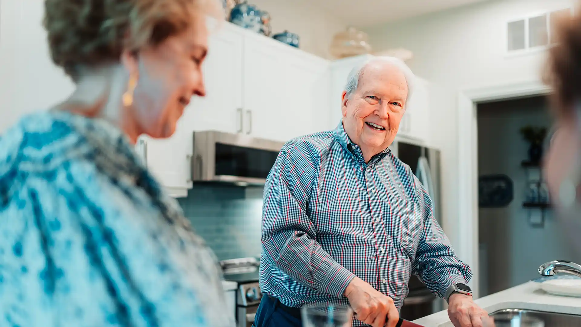 PVN residents hosting a get-together.