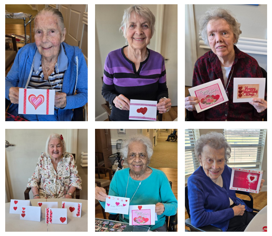 PVN Assisted Living residents Spreading Love to Heroes This Valentine’s Day