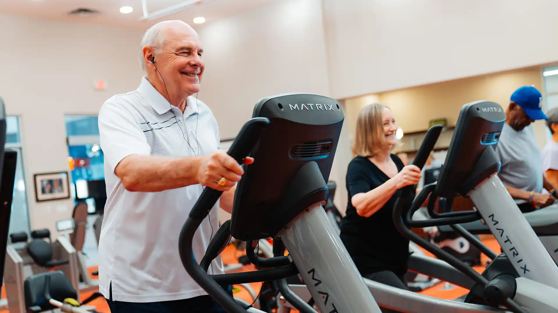 PVN residents spending time in the fitness center