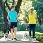 PVN residents walking their dogs