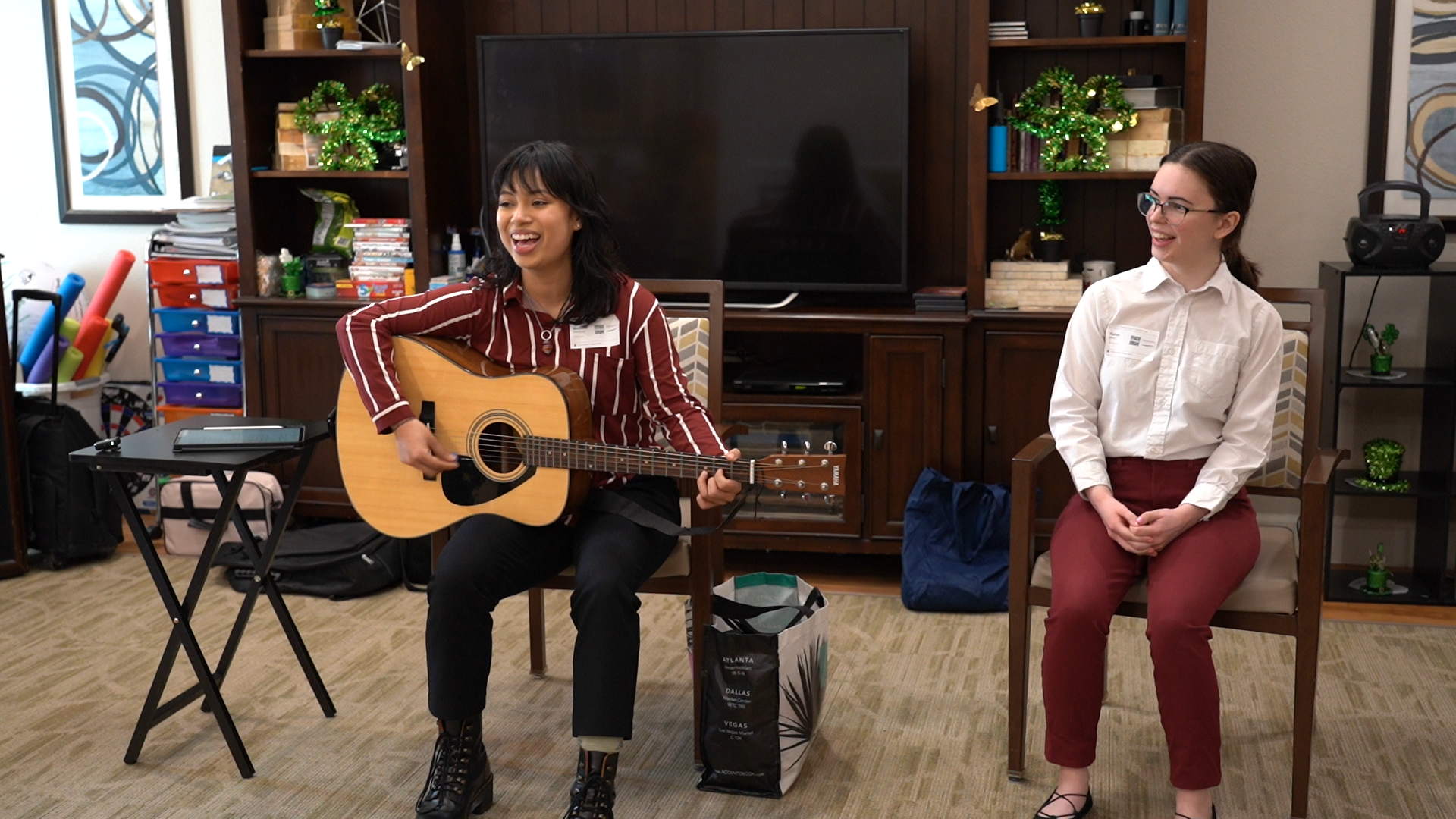 Intergenerational Harmony: SMU Students Bring Music and Memories to PVN Residents 